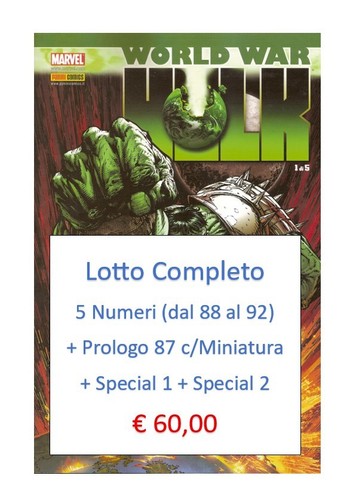 World war hulk panini - hulk, +