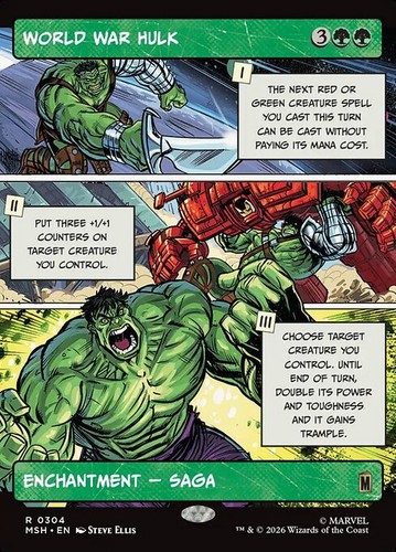 Mtg world war - world, hulk